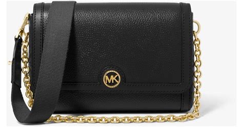 michael kors crossbody clutch convertible ballet|Pebbled Leather Convertible Crossbody Bag .